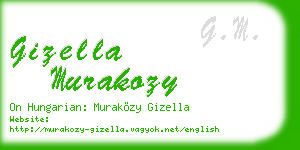 gizella murakozy business card